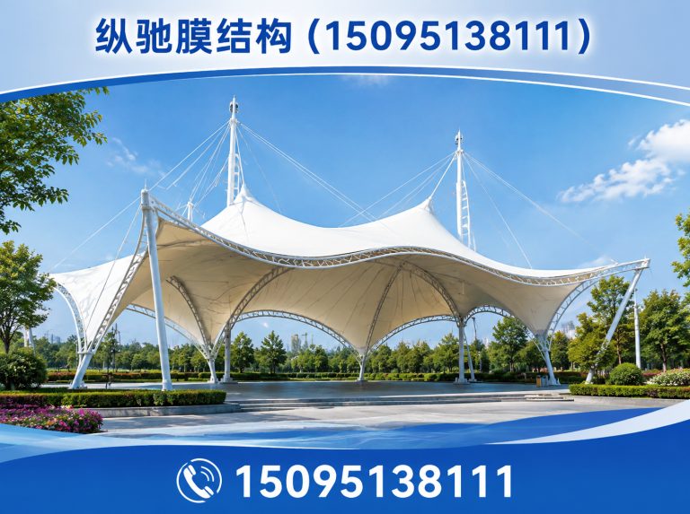 高密市膜结构车棚展示图